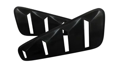 Spec-D Textured Black ABS Quarter Window Louvers Ford Mustang 2005-2014                                     - WLUQ-MST05B - Image 10
