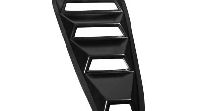 Spec-D Textured Black ABS Quarter Window Louvers Ford Mustang 2005-2014                                     - WLUQ-MST05B - Image 4