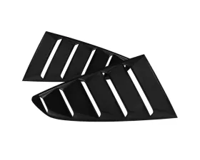 Spec-D Black ABS Quarter Window Louvers Ford Mustang 2015-2018