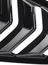 Spec-D Glossy Black ABS 5 Vent Style Quarter Window Louvers Ford Mustang 2015-2018                                     - WLUQ-MST15AGB-AK - Image 2