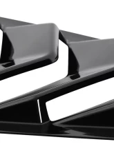 Spec-D Glossy Black ABS 5 Vent Style Quarter Window Louvers Ford Mustang 2015-2018                                     - WLUQ-MST15AGB-AK - Image 4