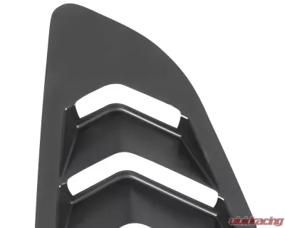 Spec-D Glossy Black ABS 5 Vent Style Quarter Window Louvers Ford Mustang 2015-2018 - WLUQ-MST15AGB-AK