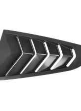 Spec-D Glossy Black ABS 5 Vent Style Quarter Window Louvers Ford Mustang 2015-2018                                     - WLUQ-MST15AGB-AK - Image 8