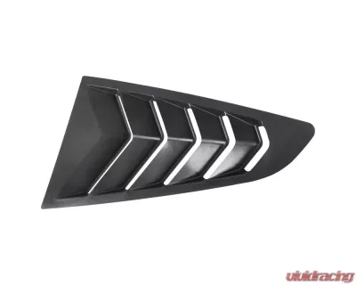 Spec-D Glossy Black ABS 5 Vent Style Quarter Window Louvers Ford Mustang 2015-2018 - WLUQ-MST15AGB-AK