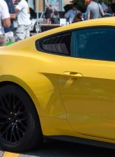 Spec-D Glossy Black ABS 5 Vent Style Quarter Window Louvers Ford Mustang 2015-2018                                     - WLUQ-MST15AGB-AK - Image 10