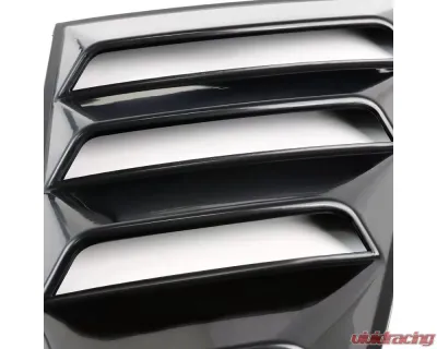 Spec-D Black ABS Quarter Window Louvers Ford Mustang 2015-2018 - WLUQ-MST15A