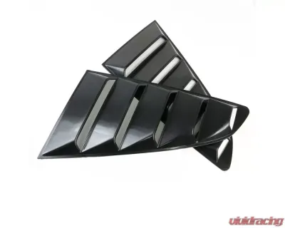 Spec-D Black ABS Quarter Window Louvers Ford Mustang 2015-2018 - WLUQ-MST15A