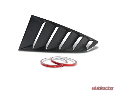 Spec-D Black ABS Quarter Window Louvers Ford Mustang 2015-2018 - WLUQ-MST15A