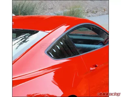 Spec-D Black ABS Quarter Window Louvers Ford Mustang 2015-2018 - WLUQ-MST15A