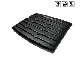 Spec-D Matte Black Textured ABS Vintage Style Rear Window Louver Ford Mustang Coupe 2005-2014