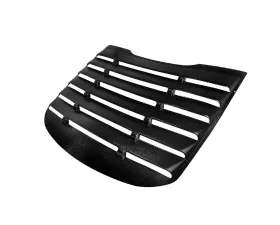 Spec-D Glossy Black Textured ABS Vintange Style Rear Window Louver Ford Mustang Coupe 2015-2018