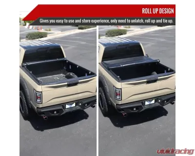 Spec-D 6FT 2IN Tonneau Cover - Roll Up Vinyl GMC Canyon | Chevrolet Colorado 2015-2022 - TCR2-COL15-6-MP
