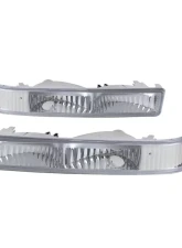 Spec-D Bumper Lights (Chrome Housing/Clear Lens) Chevrolet S10 | GMC Sonoma 1998-2004                                     - 2LB-S1098-RS - Image 9