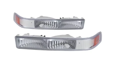 Spec-D Bumper Lights (Chrome Housing/Clear Lens) Chevrolet S10 | GMC Sonoma 1998-2004                                     - 2LB-S1098-RS - Image 9