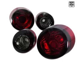 Spec-D Tail Lights and Trunk Reverse Lights Chrome Housing/Red Smoke Lens Chevrolet Cobalt Coupe 2005-2010