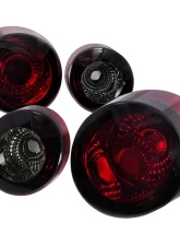 Spec-D Taillights & Trunk Reverse Lights (Chrome Housing/Red Smoked Lens) Chevrolet Cobalt 2005-2010                                     - LT-COB052G-TM - Image 10