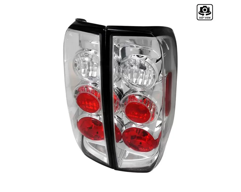 Spec-D Tail Lights Chrome Housing/Clear Lens Nissan Frontier | Suzuki Equator 2005-2014 - LT-FRO05-TM