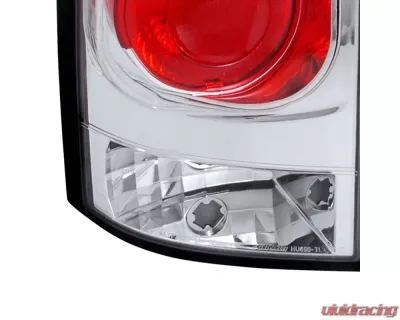 Spec-D Taillights (Chrome Housing/Clear Lens) Nissan Armada 2005-2015 - LT-AMD04-TM