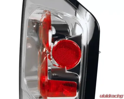 Spec-D Taillights (Chrome Housing/Clear Lens) Nissan Armada 2005-2015 - LT-AMD04-TM