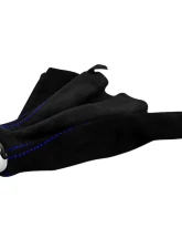 Spec-D Black Suede JDM Manual Shift Boot with Blue Stitching Honda Civic | Del Sol |  Acura Integra 1992-2001                                     - SKB-BLKSU-BS - Image 9