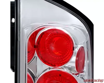 Spec-D Taillights (Chrome Housing/Clear Lens) Nissan Armada 2005-2015 - LT-AMD04-TM