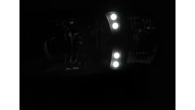 Spec-D Crystal Headlights (Chrome Housing/Clear Lens) Dodge Ram 1994-2002                                     - 2LH-RAM94-RS - Image 2