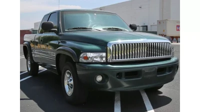 Spec-D Crystal Headlights (Chrome Housing/Clear Lens) Dodge Ram 1994-2002                                     - 2LH-RAM94-RS - Image 4