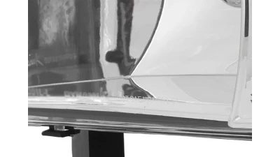 Spec-D Crystal Headlights (Chrome Housing/Clear Lens) Dodge Ram 1994-2002                                     - 2LH-RAM94-RS - Image 9