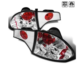 Spec-D Tail Lights Chrome Housing/Clear Lens Honda Civic Sedan 2006-2011