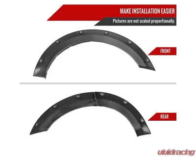 Spec-D Sport Pocket Rivet Style Fender Flares Ford Bronco 2021-2022 - FDF-BCO21B-PK-MP