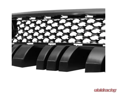 Spec-D Black Dual Snorkel Front Upper Grille Dodge Charger 2015-2022 - HG-CHG15BK-KH