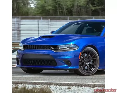 Spec-D Black Dual Snorkel Front Upper Grille Dodge Charger 2015-2022 - HG-CHG15BK-KH