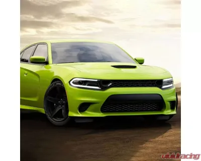 Spec-D Black Dual Snorkel Front Upper Grille Dodge Charger 2015-2022 - HG-CHG15BK-KH
