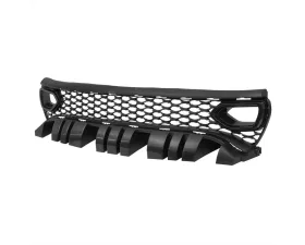 Spec-D Black Dual Snorkel Front Upper Grille Dodge Charger 2015-2022