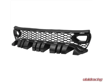 Spec-D Black Dual Snorkel Front Upper Grille Dodge Charger 2015-2022 - HG-CHG15BK-KH