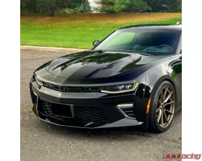 Spec-D Black Front Upper Bumper Hood Grille Chevrolet Camaro 2016-2022 - HG-CMR16GB-KH