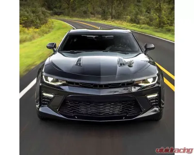 Spec-D Black Front Upper Bumper Hood Grille Chevrolet Camaro 2016-2022 - HG-CMR16GB-KH