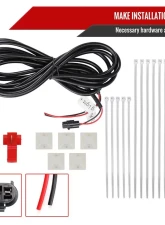 Spec-D Carbon Fiber Look Raptor Style Mesh Grille w/ LED Light Bar Ford F-150 2009-2014                                     - HG-F15009CL-DRL-RS - Image 8