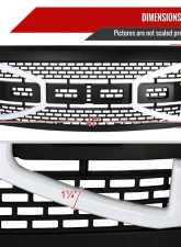 Spec-D Black Raptor Style Mesh Grille w/ LED Light Bar Ford F-150 2009-2014                                     - HG-F15009BB-DRL-RS - Image 2