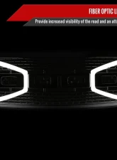 Spec-D Chrome Raptor Style Mesh Grille w/ LED Light Bar Ford F-150 2009-2014                                     - HG-F15009C-DRL-RS - Image 3