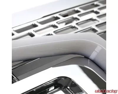 Spec-D Chrome Raptor Style Mesh Grille w/ LED Light Bar Ford F-150 2009-2014 - HG-F15009C-DRL-RS