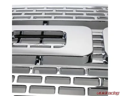 Spec-D Chrome Raptor Style Mesh Grille w/ LED Light Bar Ford F-150 2009-2014 - HG-F15009C-DRL-RS