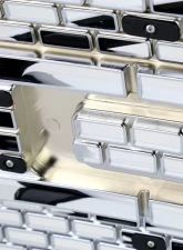 Spec-D Chrome Raptor Style Mesh Grille w/ LED Light Bar Ford F-150 2009-2014                                     - HG-F15009C-DRL-RS - Image 6