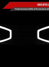 Spec-D Carbon Fiber Look Raptor Style Mesh Grille w/ LED Light Bar Ford F-150 2009-2014                                     - HG-F15009CL-DRL-RS - Image 3