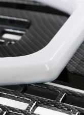 Spec-D Carbon Fiber Look Raptor Style Mesh Grille w/ LED Light Bar Ford F-150 2009-2014                                     - HG-F15009CL-DRL-RS - Image 4