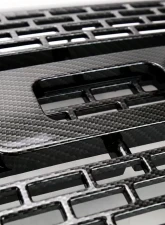 Spec-D Carbon Fiber Look Raptor Style Mesh Grille w/ LED Light Bar Ford F-150 2009-2014                                     - HG-F15009CL-DRL-RS - Image 5
