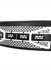 Spec-D Carbon Fiber Look Raptor Style Mesh Grille w/ LED Light Bar Ford F-150 2009-2014                                     - HG-F15009CL-DRL-RS - Image 10