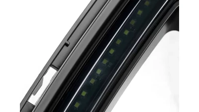 Spec-D Shark Style Hood Grille w/ 3D Smoked Lens LED Turn Signal Lights Ford Mustang 2018-2023                                     - HG-MST18BKDRL-KH - Image 5