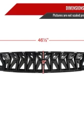 Spec-D Shark Style Hood Grille with Sequential LED Turn Signal Lights Ford Mustang 2018-2023                                     - HG-MST18BKDRL-SQ-KH - Image 2
