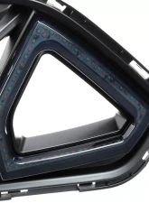Spec-D Shark Style Hood Grille with Sequential LED Turn Signal Lights Ford Mustang 2018-2023                                     - HG-MST18BKDRL-SQ-KH - Image 5
